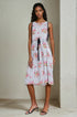 Stripe Tassle Midi Dress
